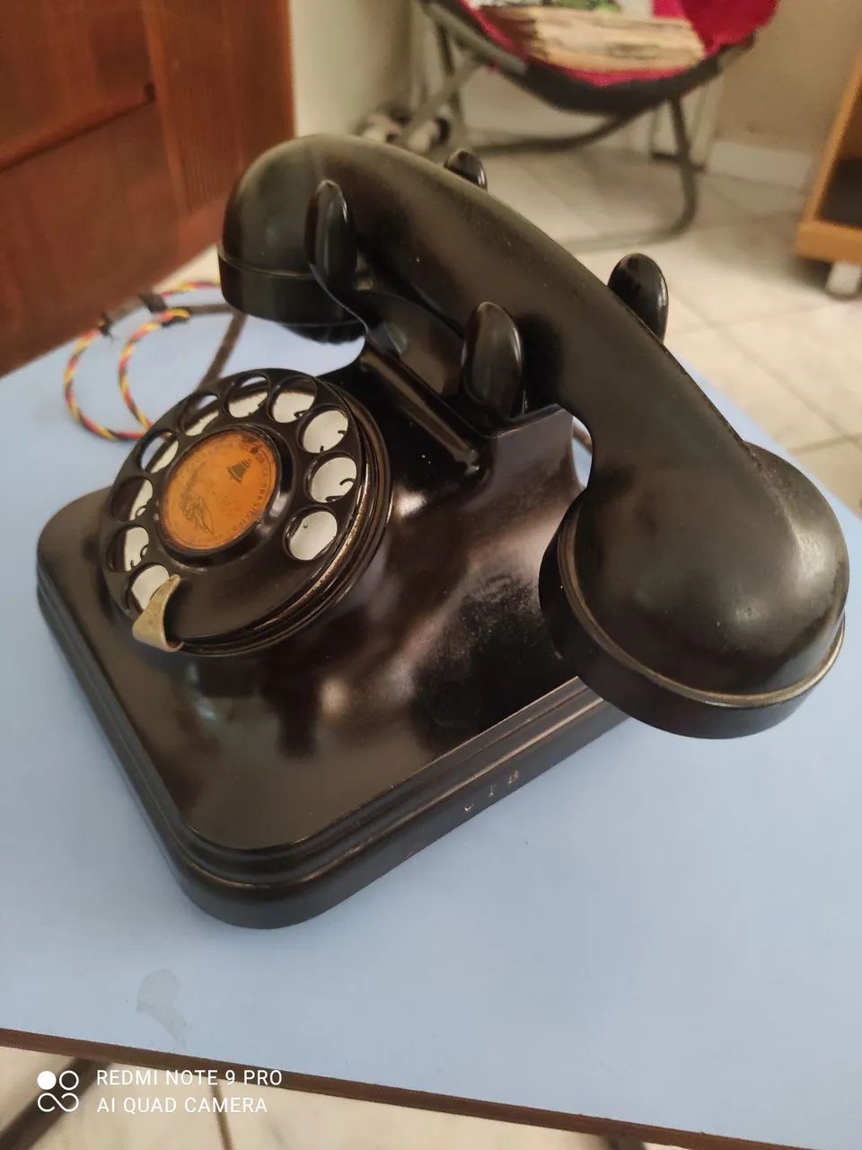 Telefone antigo,de disco,Leia: - Foto 4