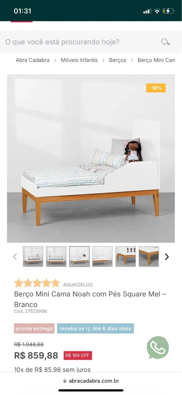 Berço vira cama Abracadabra  - Foto 4