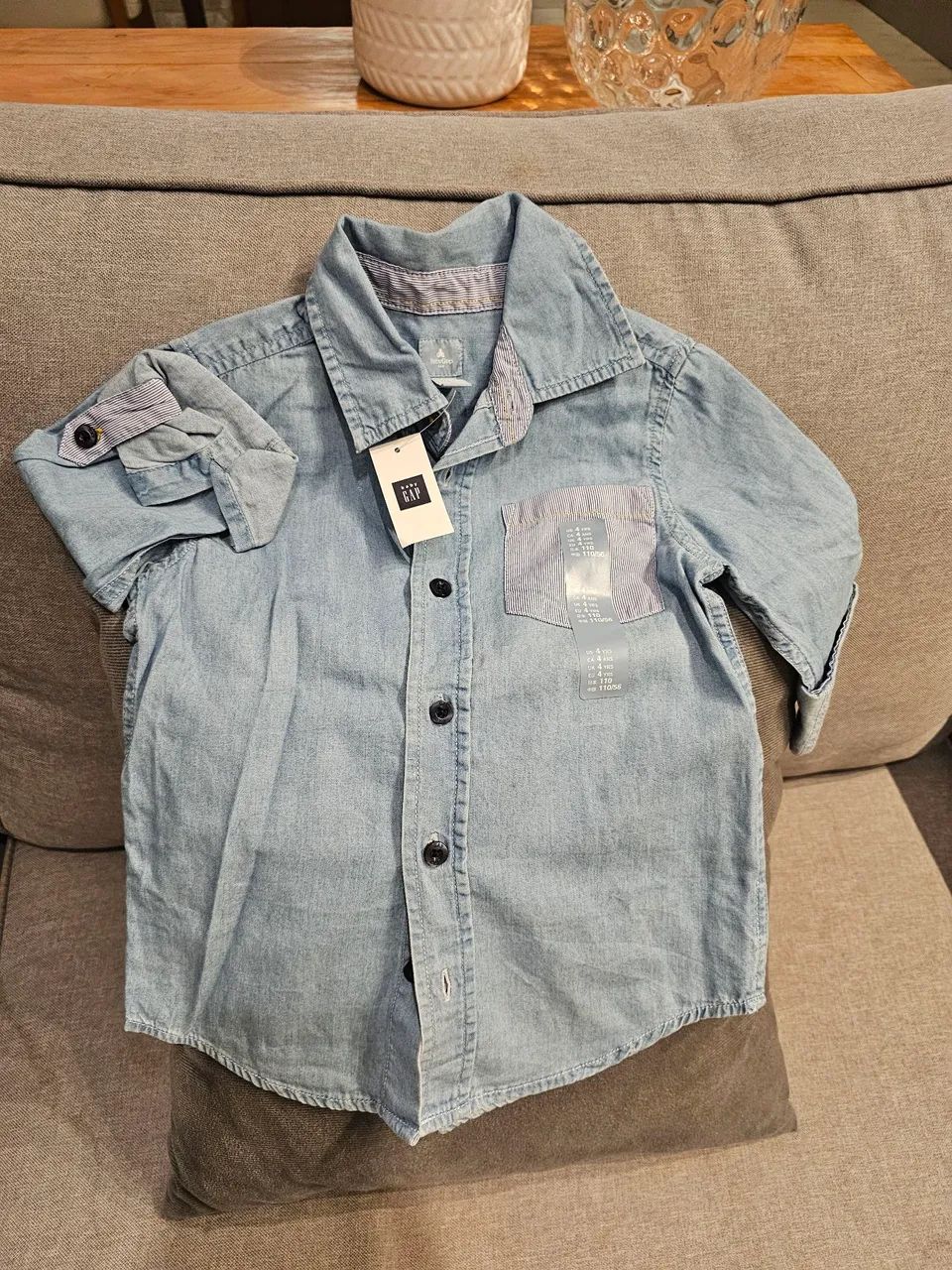 Camisa Jeans  infantil GAP