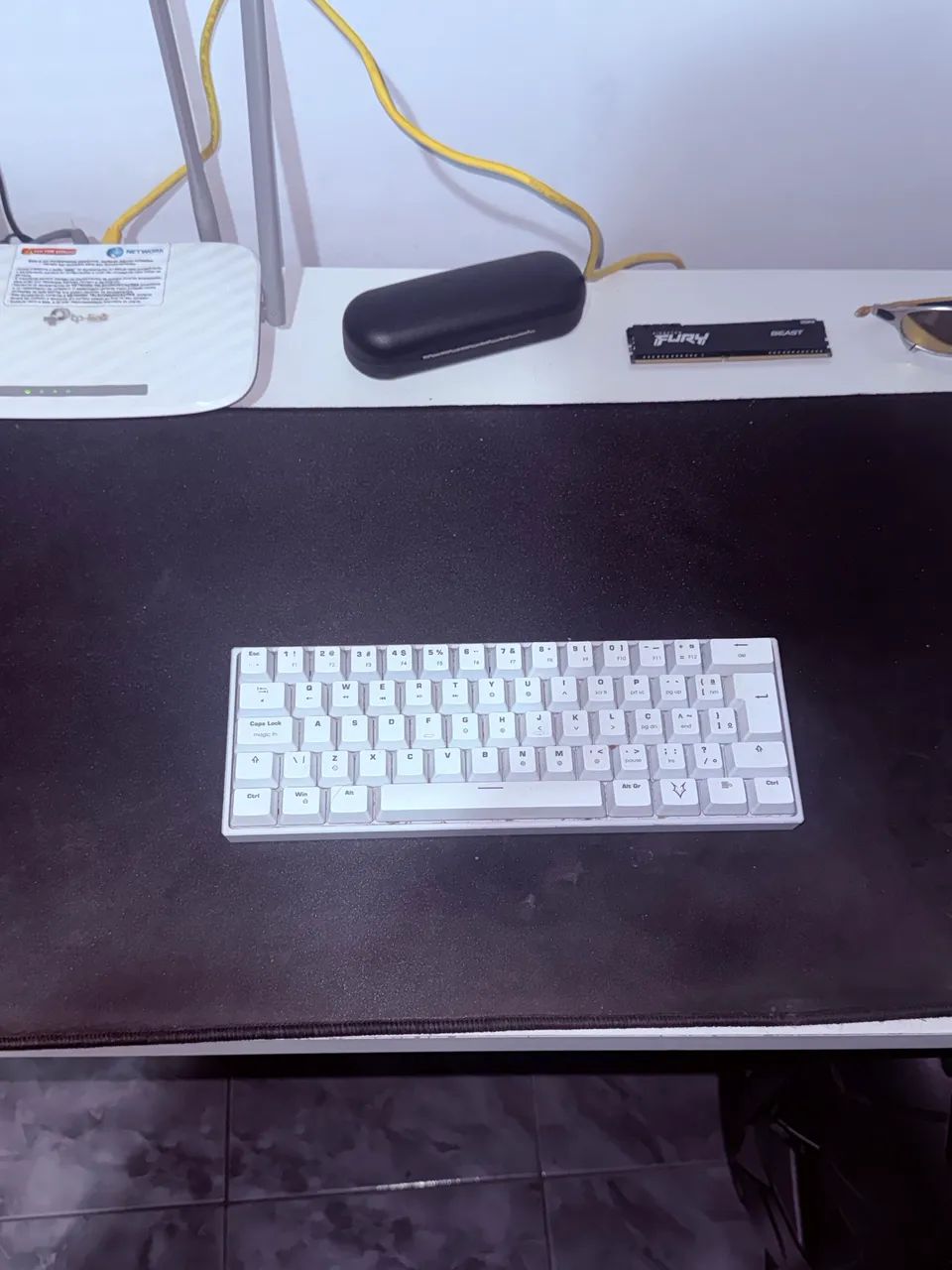 Teclado e mousepad da husky