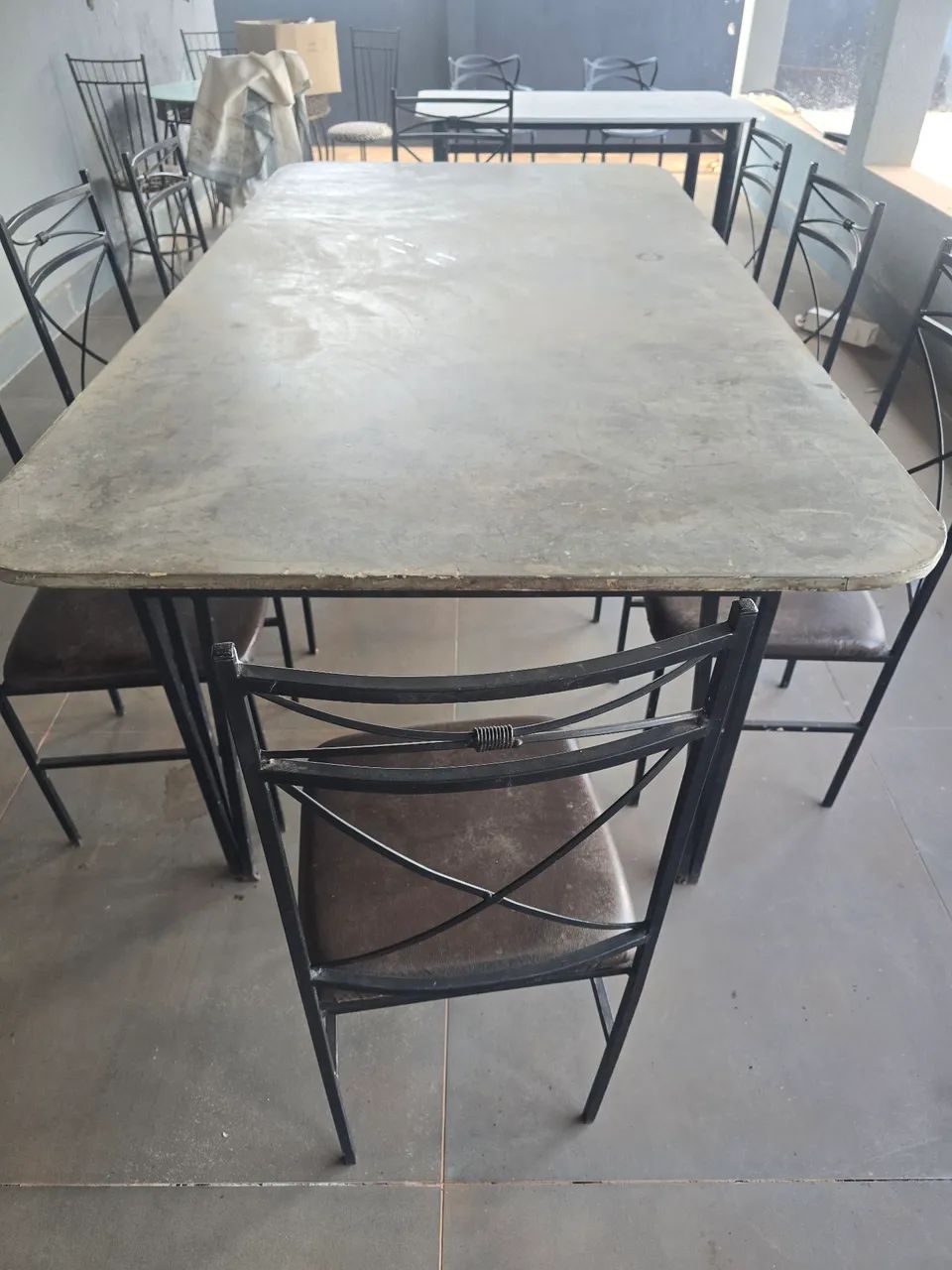 Mesa de pedra 8 cadeiras - Foto 2