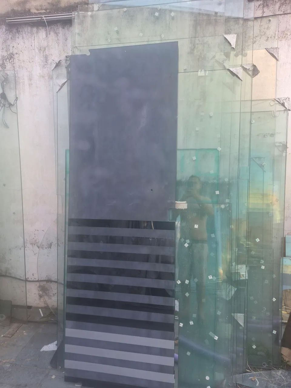 Porta jateada fumê - Foto 3