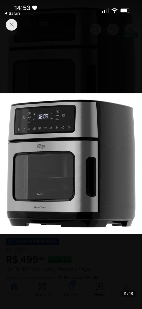 Forno wap 12 litros 