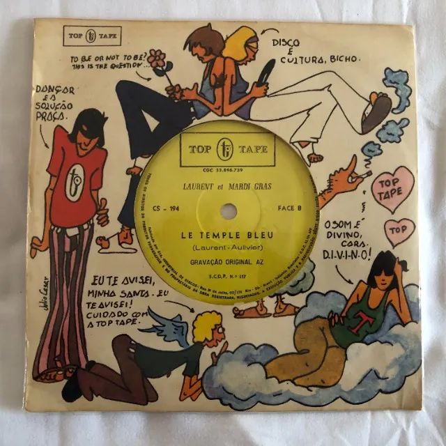Laurent Et Mardi Gras: Sing Barbara / Le Temple Bleu - Disco Vinil Compacto - Foto 2