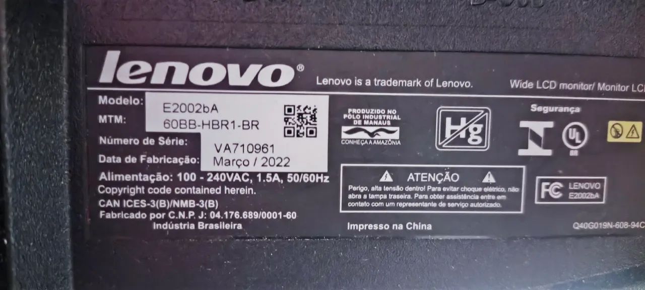 Dois Monitores Lenovo 19 polegadas e suporte de mesa  - Foto 5