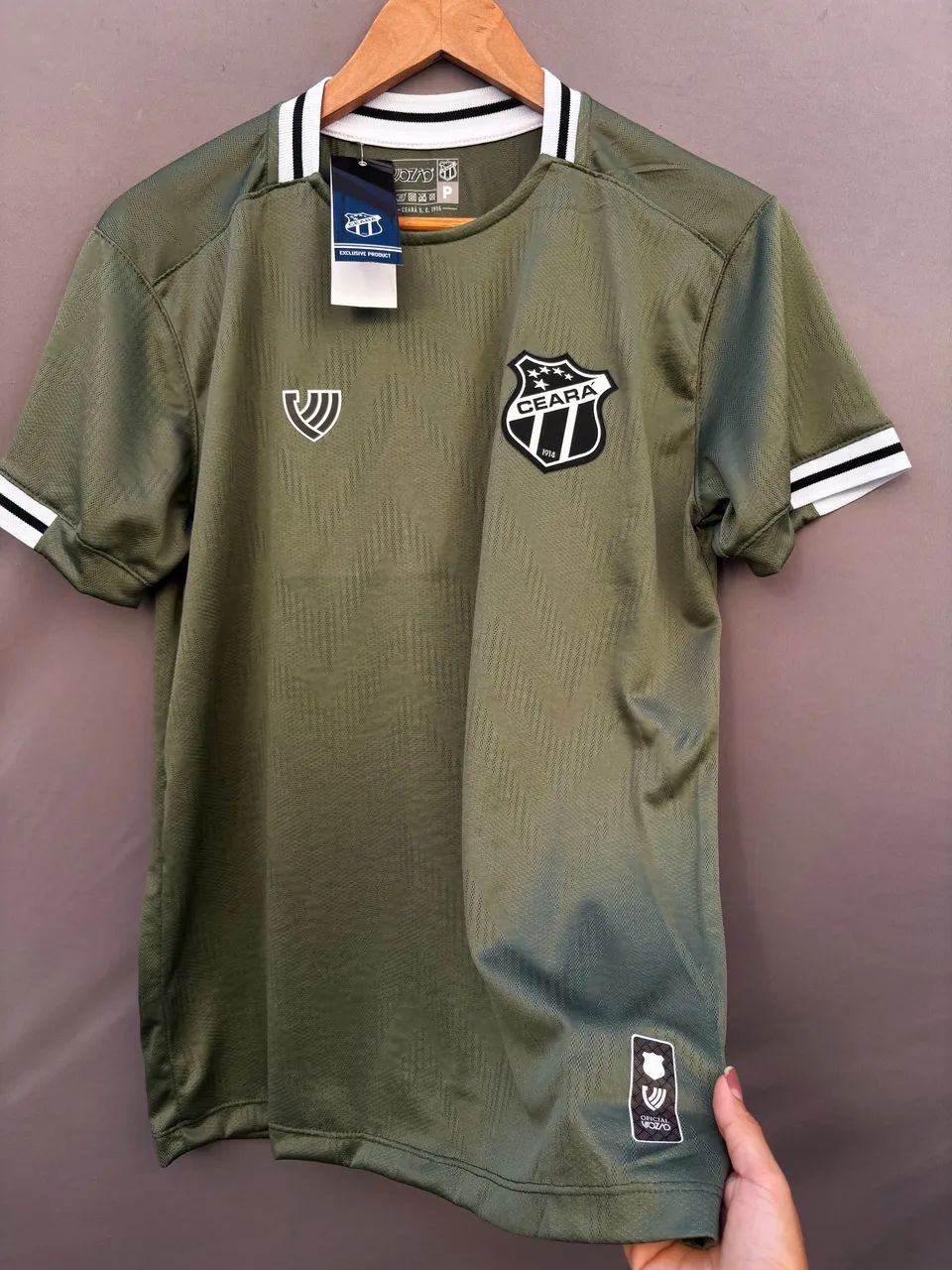 Camisa masculina Ceará verde militar  - Foto 2