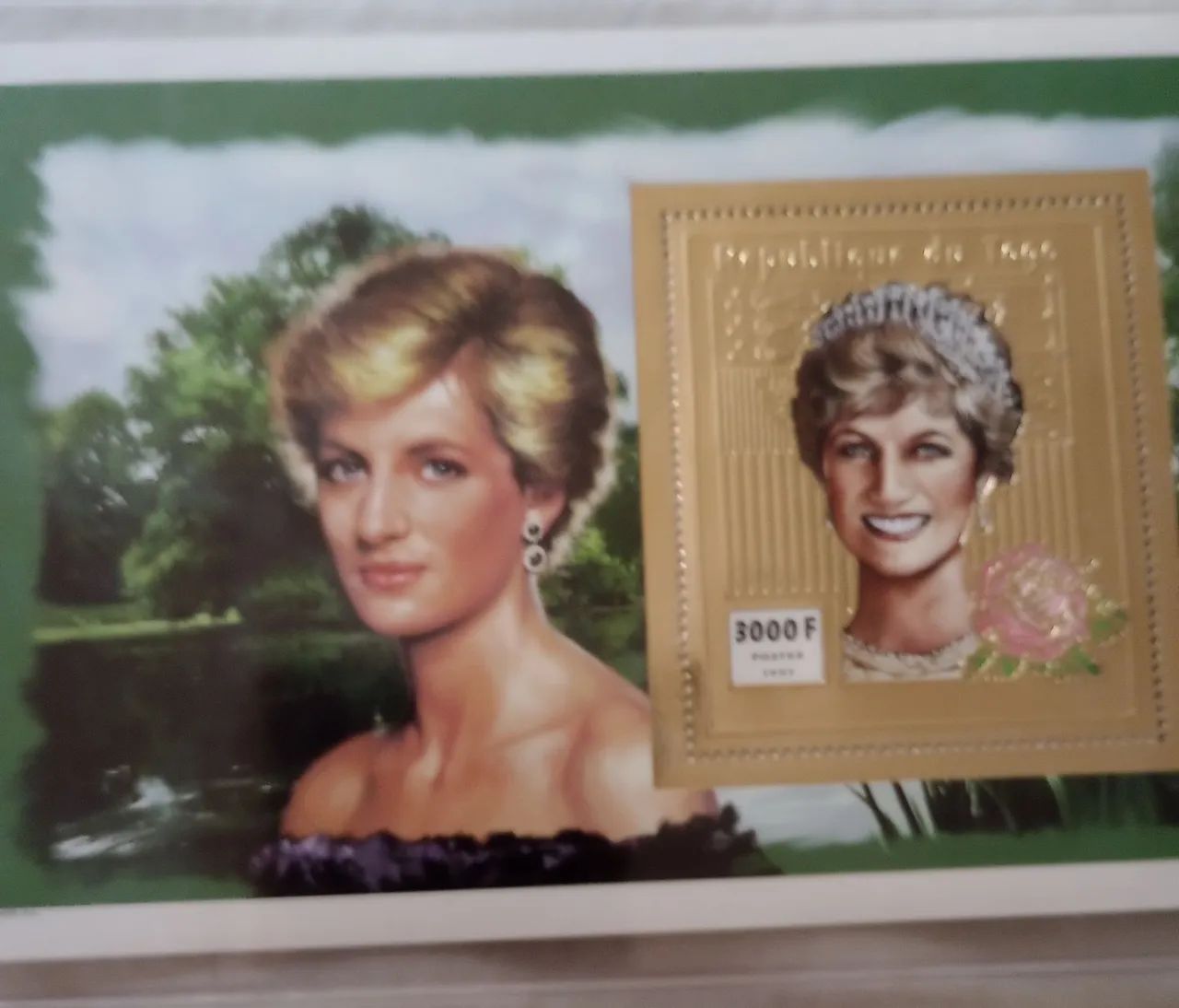 Coleção de selos princesa Diana