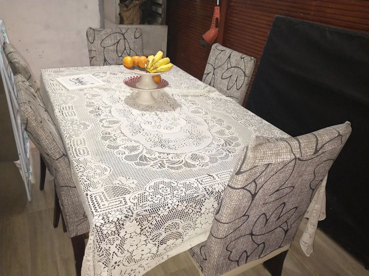 Mesa 6 cadeiras com tampa de vidro - Foto 4