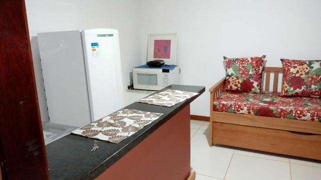 Suite Pontal Itacaré, quarto e sala mobiliado para temporada