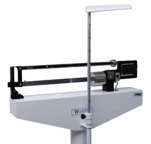 Balança Mecânica Antropométrica Welmy 104A 300 Kg Branca E Preta - Foto 3