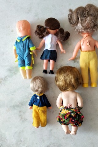 Lote com 5 Bonecas Doll Antigas - Foto 4