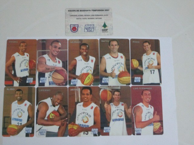 Cards Time De Basquete Brasília DF Ano 2007 - Foto 3