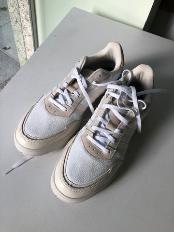tênis couro adidas courtmaster