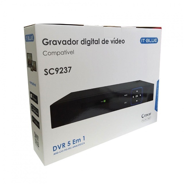 Dvr It-Blue 5Wp 1080P Full Hd 16 Canais It-Blue