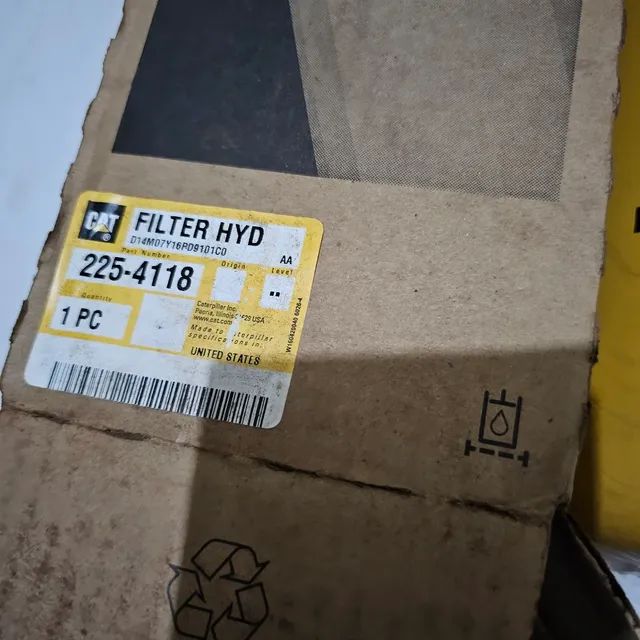 Trator esteira carregadeira caterpillar filtro óleo hidráulico 2254118 - Foto 3