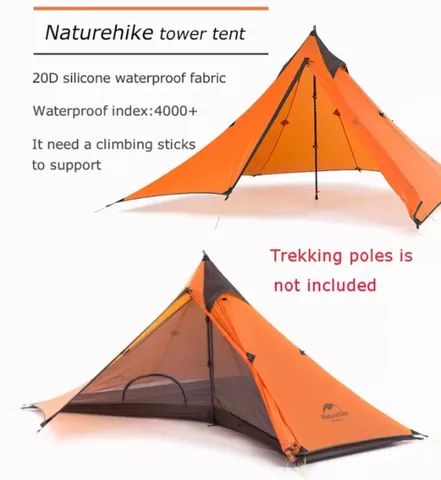 Barraca Abrigo profissional tenda Modular para 1 pessoa 4 partes modulares - Naturehike - Foto 2