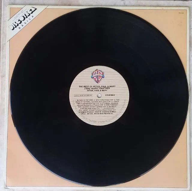 peter, paul & mary-lp 1970-the best of-capa dupla- - Foto 4