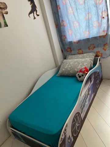 Cama Infantil Carro de Corrida Menino Verde