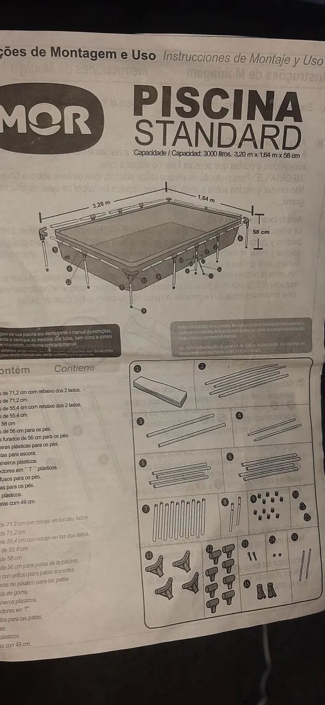 Vendo essa piscina 3mil litros precisa comprar esse ferro da lateral