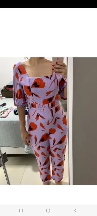 Macacão Floral - Novo e lindo!