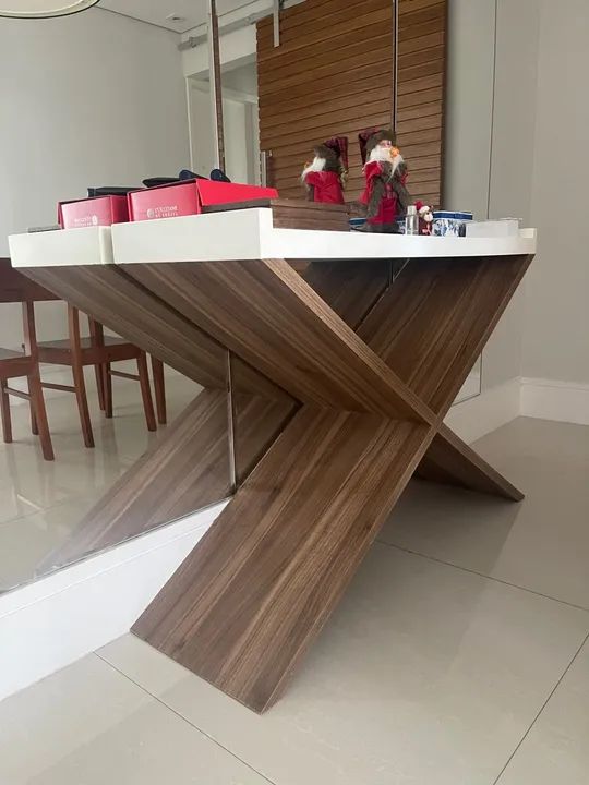 Mesa de Canto em Madeira Aparador com Design Moderno - Foto 5