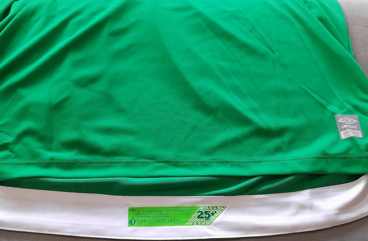CAMISA CHAPECOENSE UMBRO EDICAO ESPECIAL 25 ANOS 1996 2021 NOVA FRETE GRATIS - Foto 5