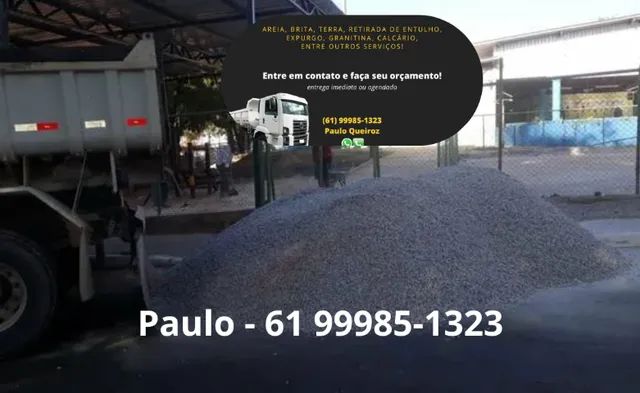 Terra p/ aterro, terra p/ grama, areia,  brita, cascalho, granitina, retirada de entulho - Foto 5