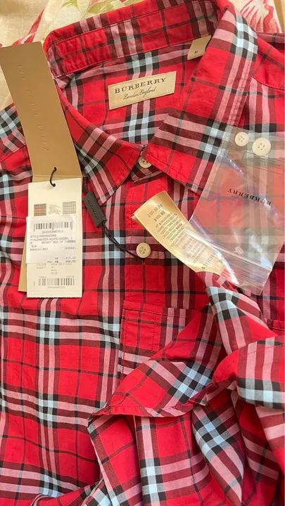 Camisa Burberry original tamanho G com nota fiscal da compra Roupas Petropolis Maceio 1326285214 OLX