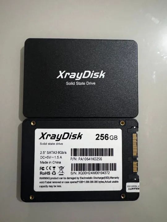 SSD Xraydisk 256gb Novo original Pronta Entrega Com Garantia - Foto 2