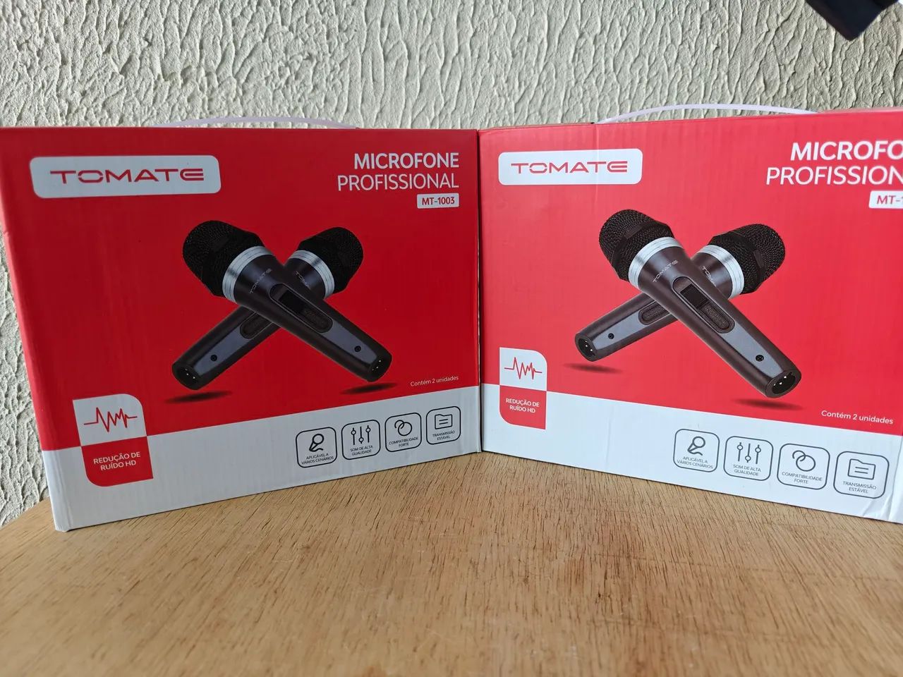 Kit 2 microfones profissional com cabo 5 metros  - Foto 3