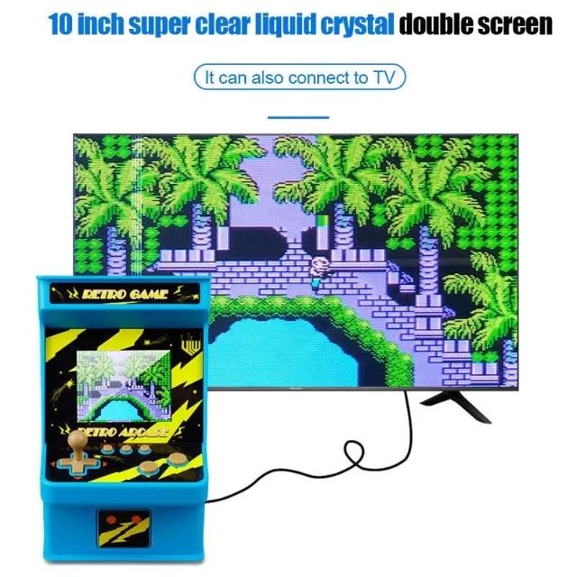 Mini flíper com 254 jogos pode ligar na tv acompanha joystick  - Foto 5