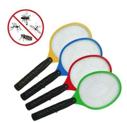 * Raquete Elétrica Recarregável Bateria Mata Mosquitos Moscas Pernilongos z016 