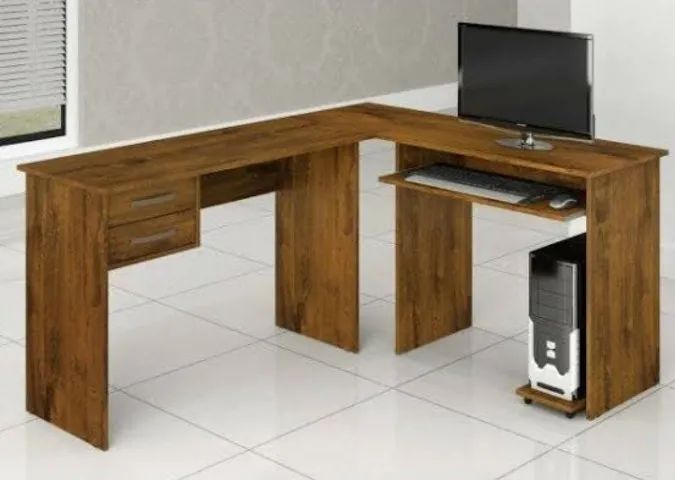 mesa escrivaninha em L triunfu  - Foto 4