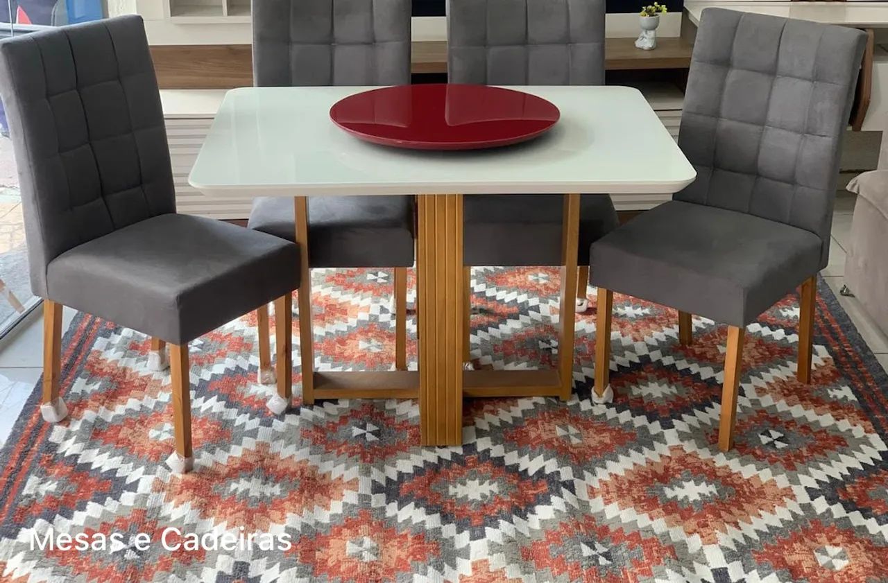 Mesa de Jantar 4 Cadeiras Caribe t65