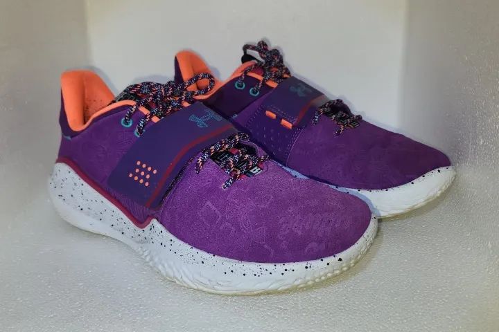 Tênis De Basquete Under Armour Flow Black History Month Roxo 43 BR - Foto 6