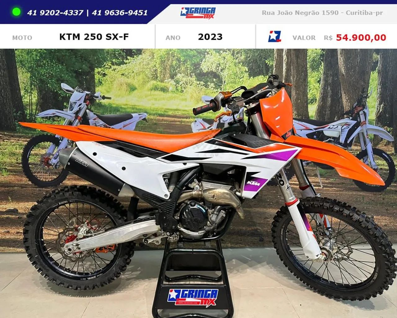 Ktm 250 sx ano 2023 R$ 54.900,00