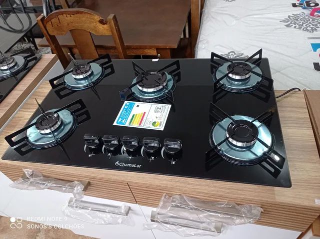FOGÃO 5 BOCAS COOKTOP NOVO 