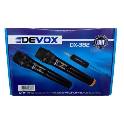 Microfone Devox Dinamico S/ Fio Dx-382