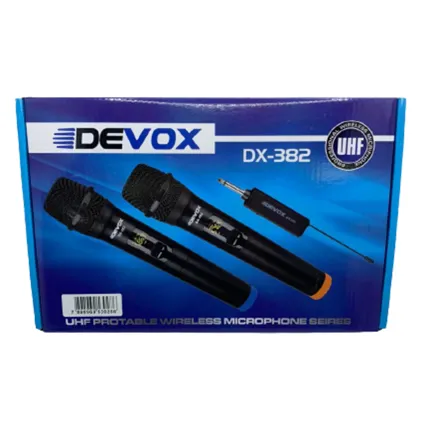 Microfone Devox Dinamico S/ Fio Dx-382