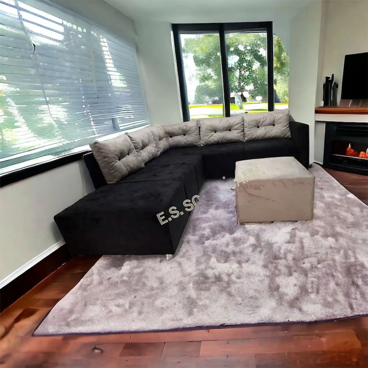 Sofá de canto Medindo1.87/2.40 bem espaçoso produtos novos garanta já o seu! - Foto 2