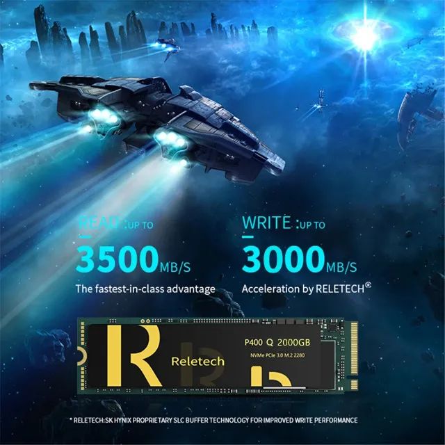 SSD m2 nvme 2tb PCIe Gen3 Cache M.2 2280 - Reletech 