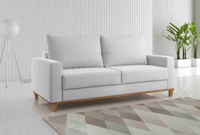 Sofá Living 1,80m Vieiro s65 Tecido Linho SUPER OFERTA - Foto 3