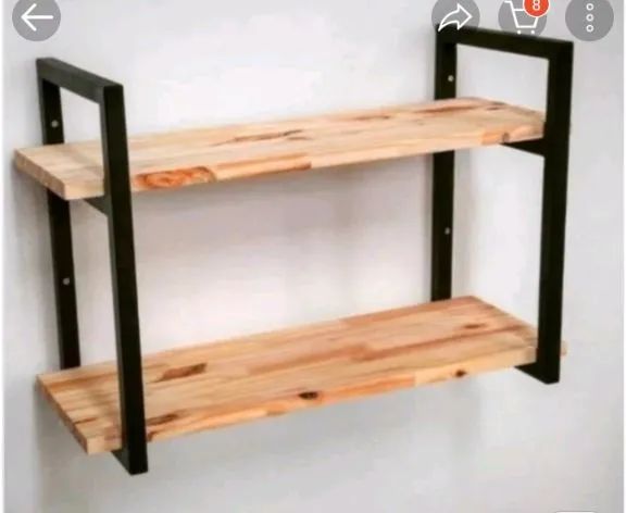 Escrivaninha de ferro e MDF  - Foto 4