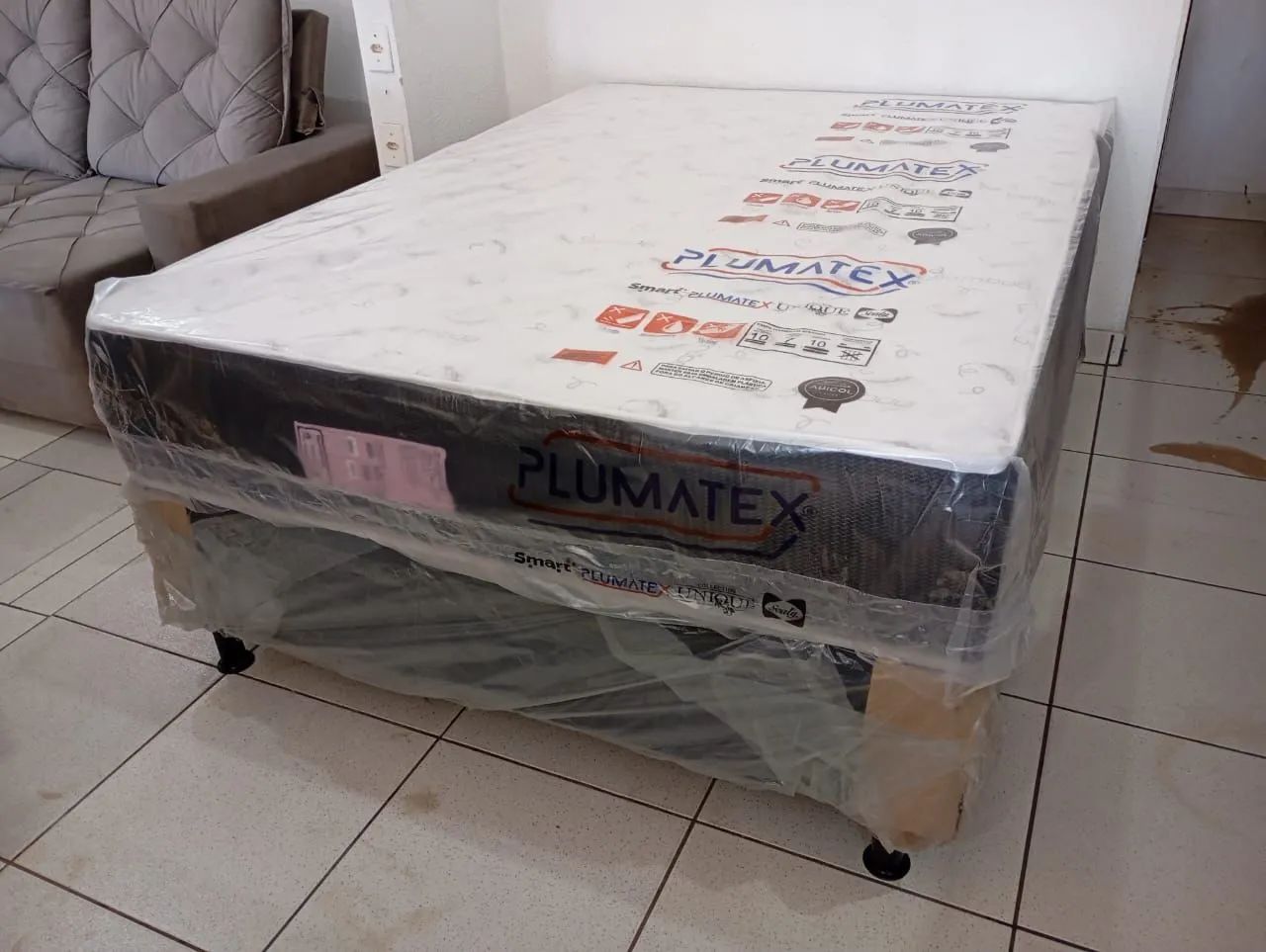 Cama box casal base mais colchão d 33 29 cm  - Foto 3