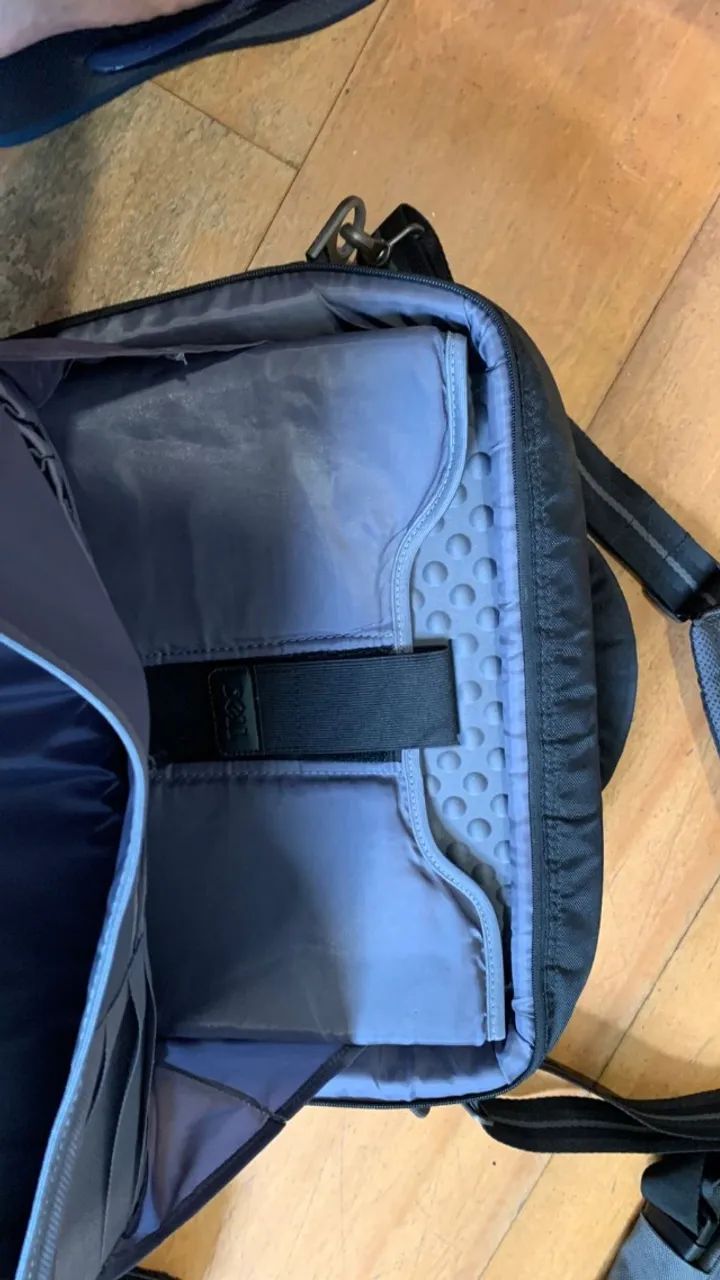 mala maleta bolsa dell ziper com defeito, desapegando! - Foto 3