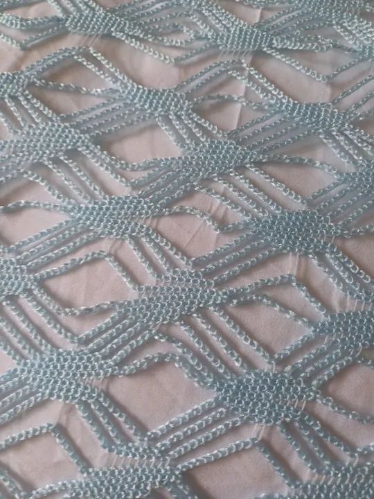 Jogo de Cama em Crochê Azul - Detalhes Delicados - Foto 6