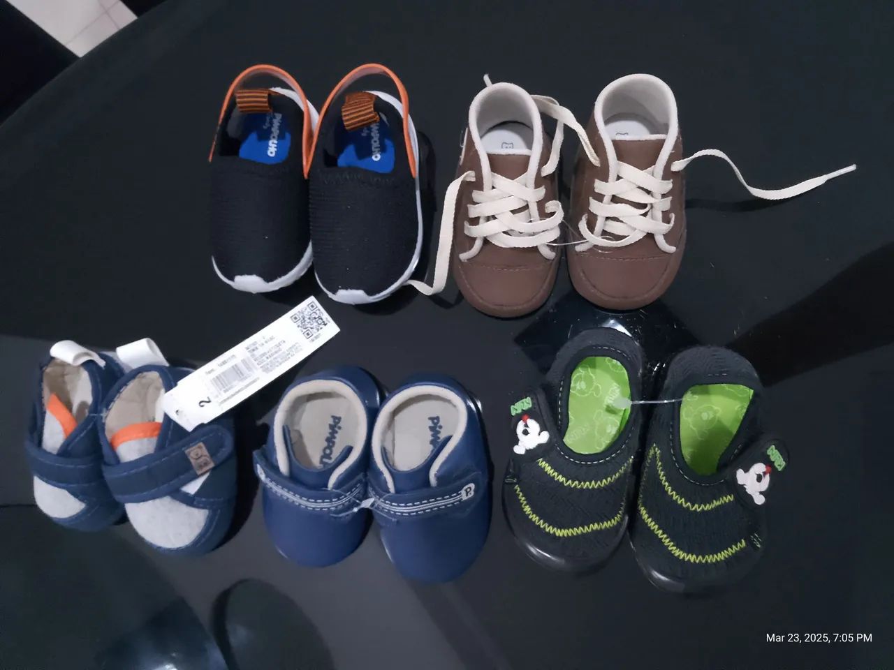 Lote de Sapatos Infantis - Diversos Modelos e Tamanhos