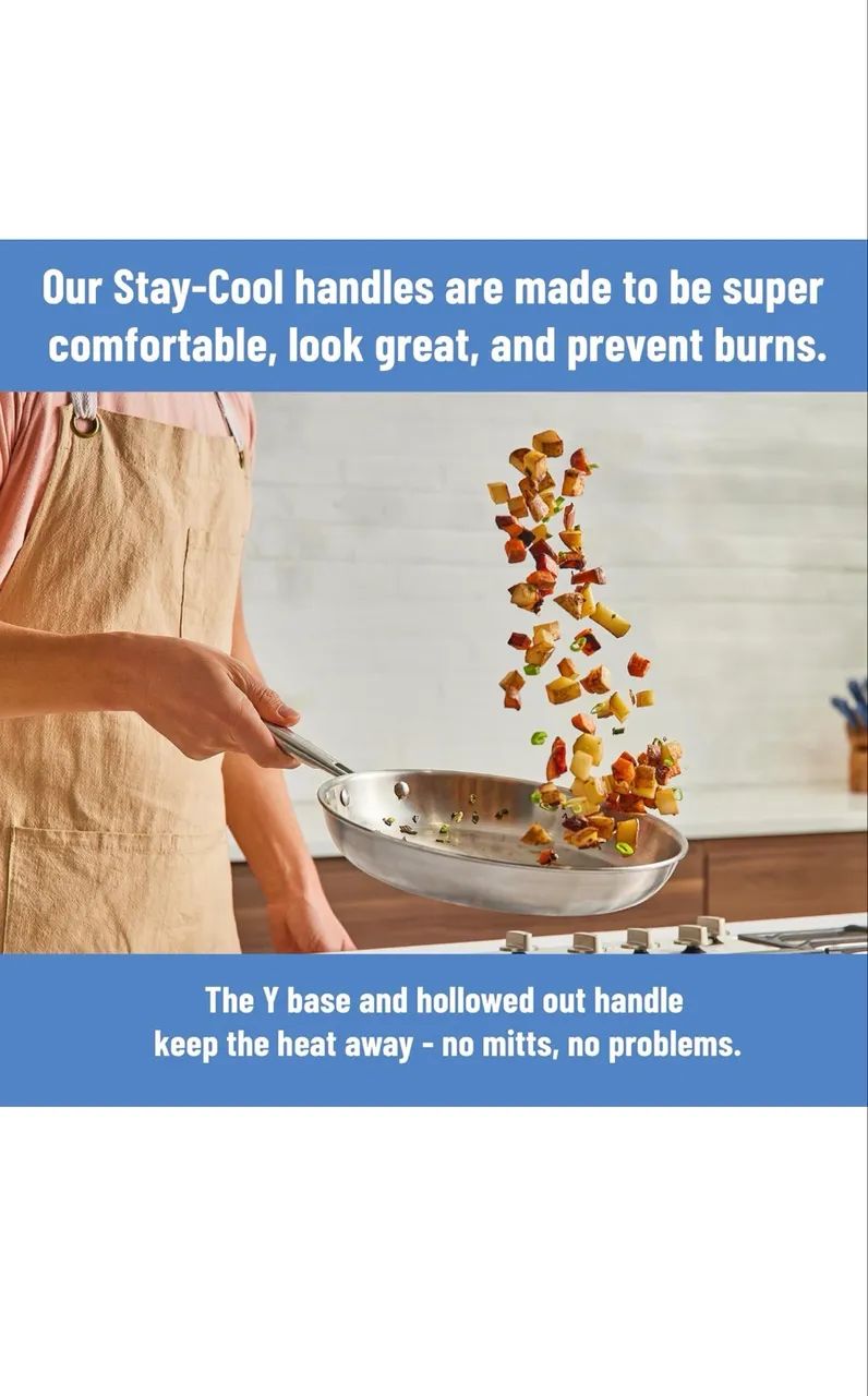 Misen 5-Ply Stainless Steel 12" Frying Pan - Foto 5