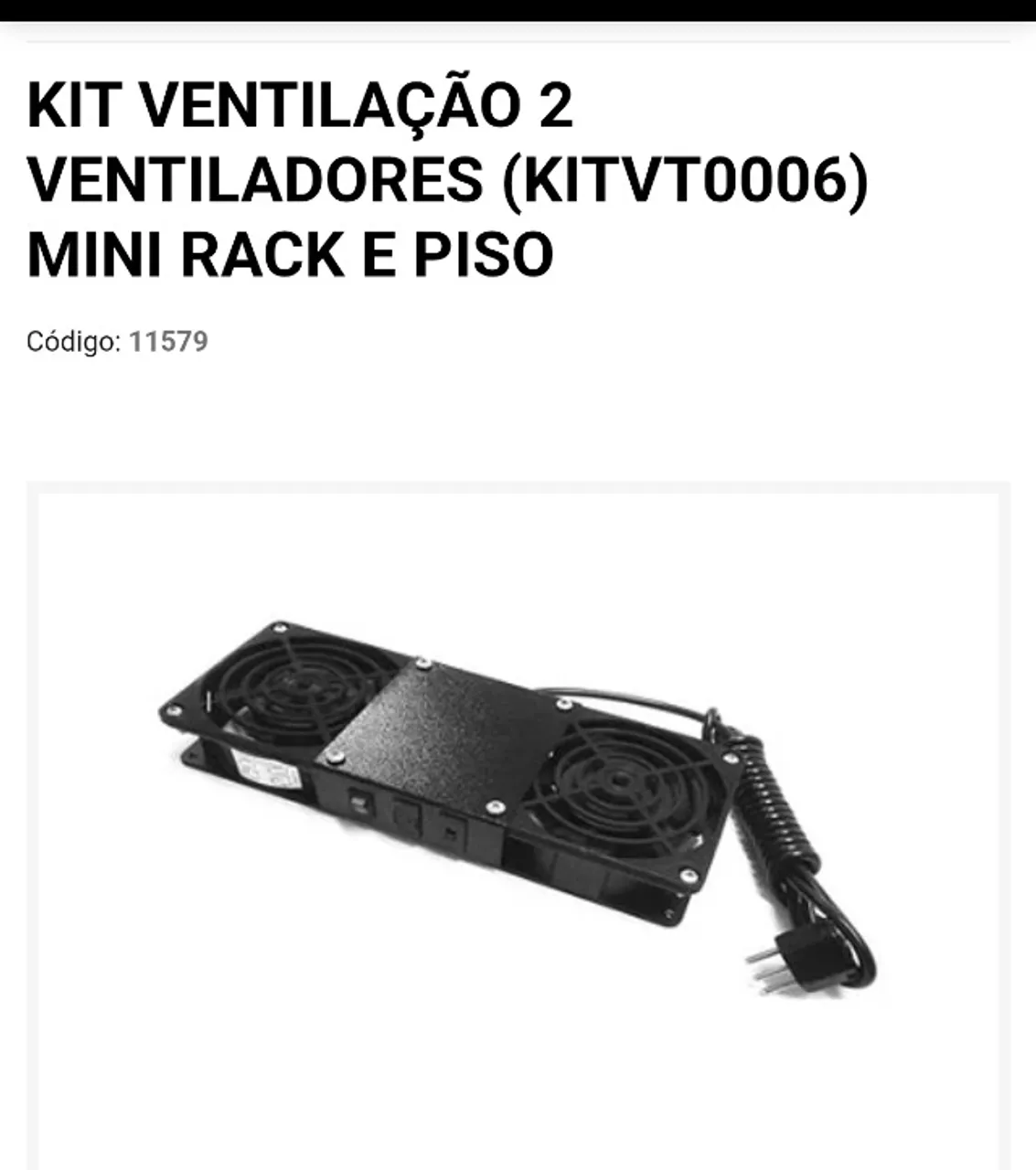 Cooler kit 2 ventiladores