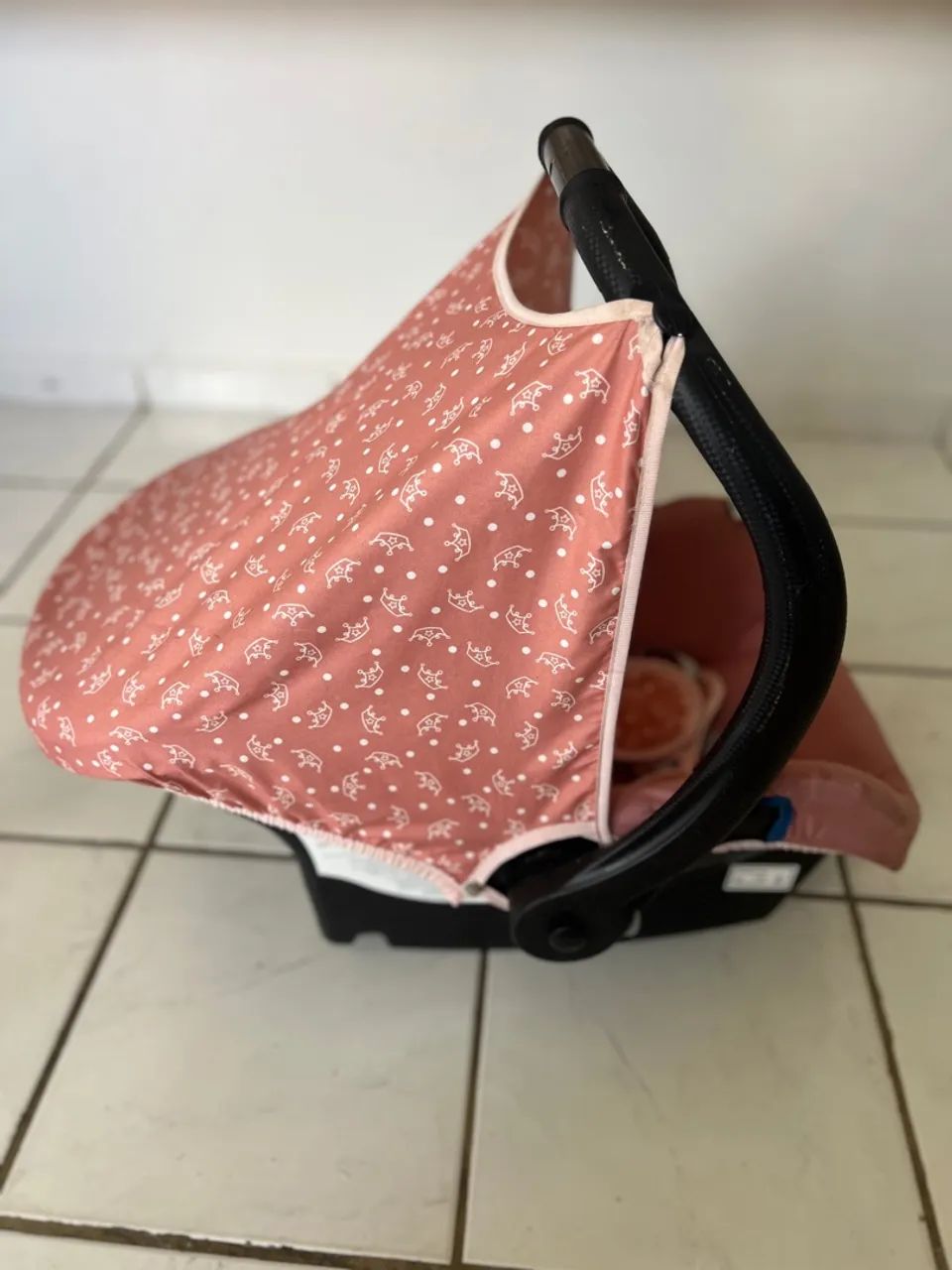 Bebê Conforto Rosa com Desenho de Ursinhos - Foto 3